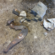 It’s a sign of... something... when the removed parts are best cleaned up with a broom. I had to drill out the pin which connected the cable/clevis to the bellcrank. On the other side, I went straight to the angle grinder.